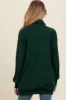 Forest Green Brushed Knit Cowl Neck Maternity Pullover sold by Pinkblush