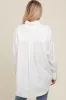 Off White Chambray Button Down Top sold by Pinkblush