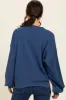 Navy Blue Colorblock Pullover Top sold by Pinkblush