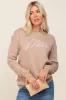 Beige Ultra Soft Mother Maternity Sweatshirt sold by Pinkblush