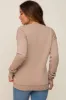Beige Ultra Soft Mother Maternity Sweatshirt sold by Pinkblush