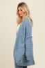 Blue Chunky Knit Dolman Cardigan sold by Pinkblush