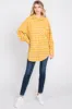 Yellow Mixed Plaid Fringe Button Down Top sold by Pinkblush