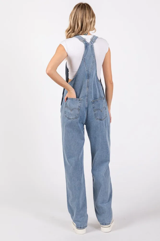 Blue Denim Front Pocket Overall sold by Pinkblush product image thumbnail 3