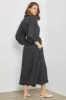 Black Button Down Midi Dress sold by Pinkblush