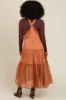 Camel Overall Crochet Lace Tiered Dress sold by Pinkblush