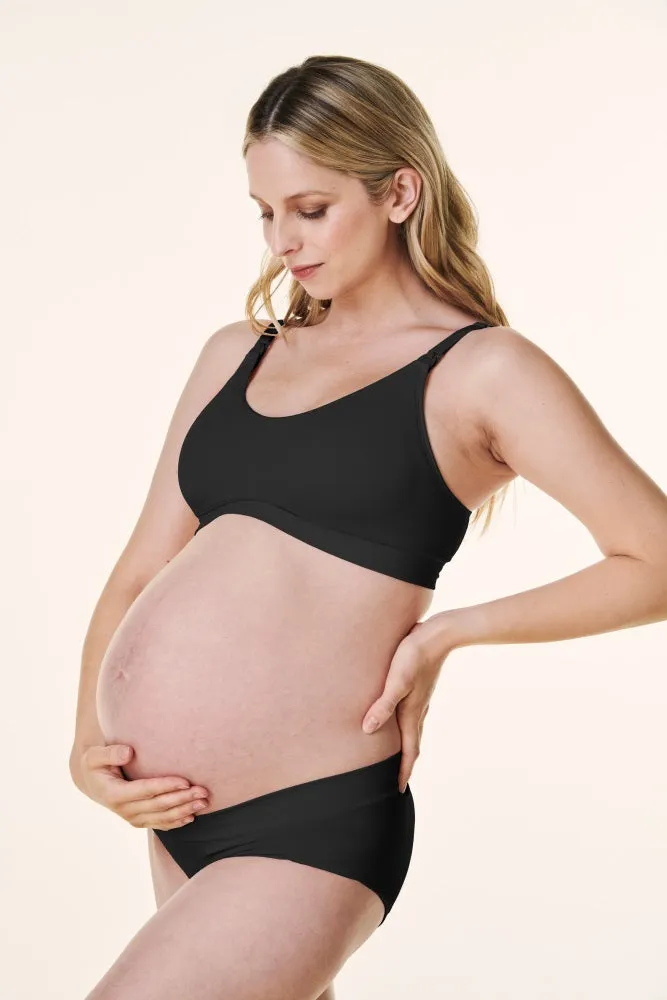 Black Bravado Scoop Neck Maternity & Nursing Bra sold by Pinkblush product image thumbnail 4