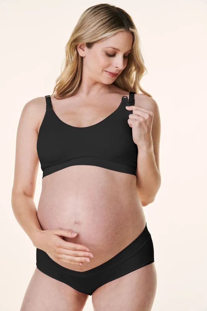 Black Bravado Scoop Neck Maternity & Nursing Bra sold by Pinkblush