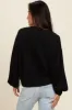 Black Colorblock Pullover Top sold by Pinkblush