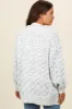 Blue Speckled Chunky Knit Oversized Maternity Cardigan sold by Pinkblush