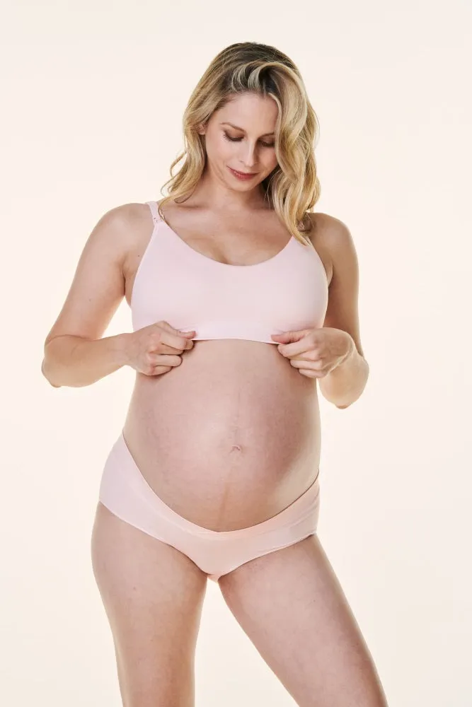 Chalk Pink Bravado Scoop Neck Maternity & Nursing Bra sold by Pinkblush product image thumbnail 2