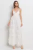 Ivory Floral Lace Overlay Maternity Maxi Dress sold by Pinkblush