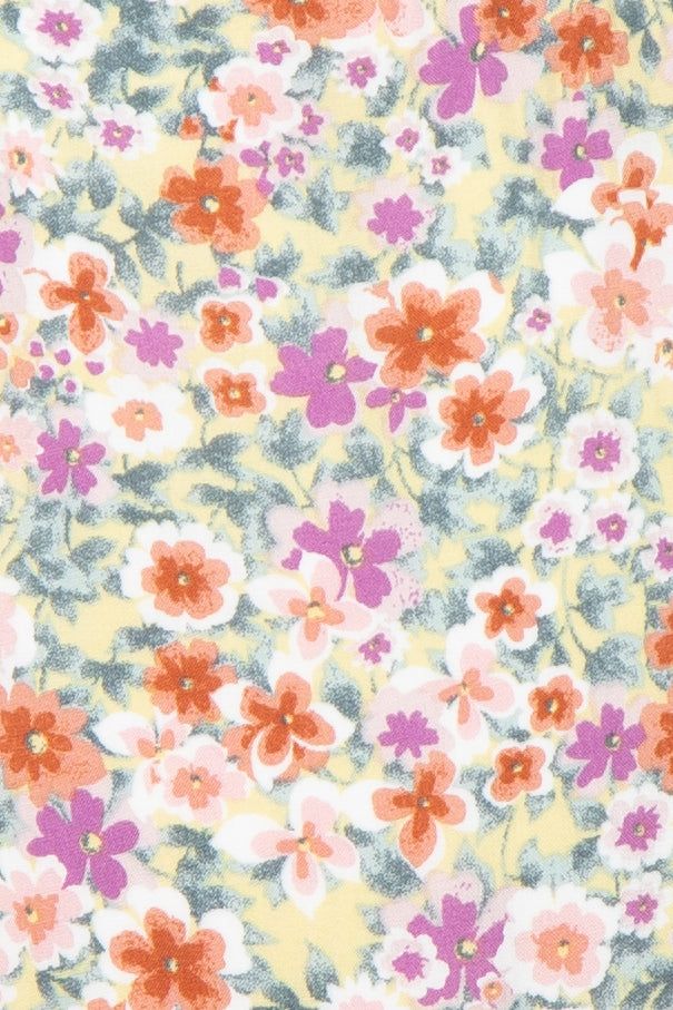 Yellow Multi Floral Smocked V-Neck Maternity Dress sold by Pinkblush product image thumbnail 4