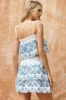 Teal Embroidery Top Mini Skirt Set sold by Pinkblush