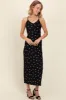 Black Bow Print Ruffle Detail Maxi Dress sold by Pinkblush