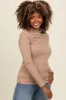 Mocha Basic Long Sleeve Top sold by Pinkblush