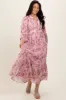 Pink Floral Lace Trim Maxi Dress sold by Pinkblush