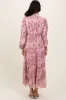 Pink Floral Lace Trim Maxi Dress sold by Pinkblush