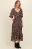 Black Floral Empire Waist Maxi Dress sold by Pinkblush