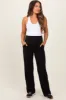 Black Straight Leg Yoga Maternity Pants sold by Pinkblush