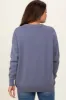 Grey Basic Relaxed Pullover Maternity Sweater sold by Pinkblush