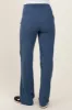 Blue Straight Leg Yoga Maternity Pants sold by Pinkblush