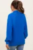 Blue Half Zip Contrast Rib Sweatshirt Maternity Top sold by Pinkblush