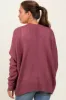 Magenta Pocketed Open Maternity Cardigan sold by Pinkblush