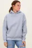 Heather Grey Fleece Oversized Pullover Hoodie sold by Pinkblush