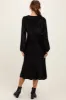 Black Velvet Damask Midi Dress sold by Pinkblush