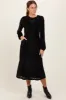 Black Velvet Damask Midi Dress sold by Pinkblush