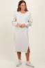 Heather Beige Sweatshirt Midi Dress sold by Pinkblush