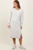 Heather Beige Sweatshirt Midi Dress sold by Pinkblush