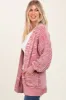 Brick Two Toned Oversized Cable Knit Cardigan sold by Pinkblush