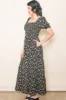 Black Floral Midi Dress sold by Pinkblush