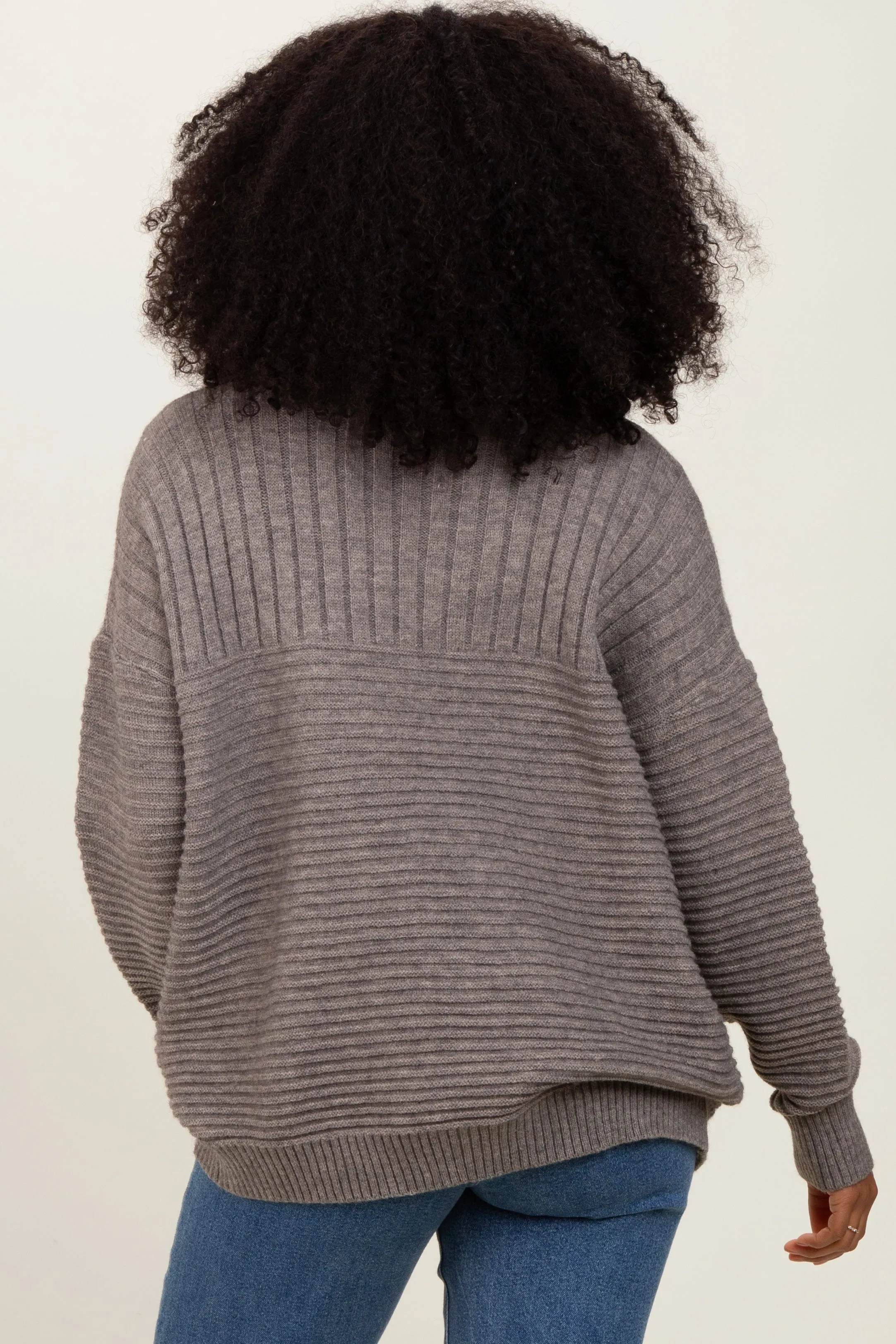 Grey Turtleneck Sweater sold by Pinkblush product image thumbnail 4