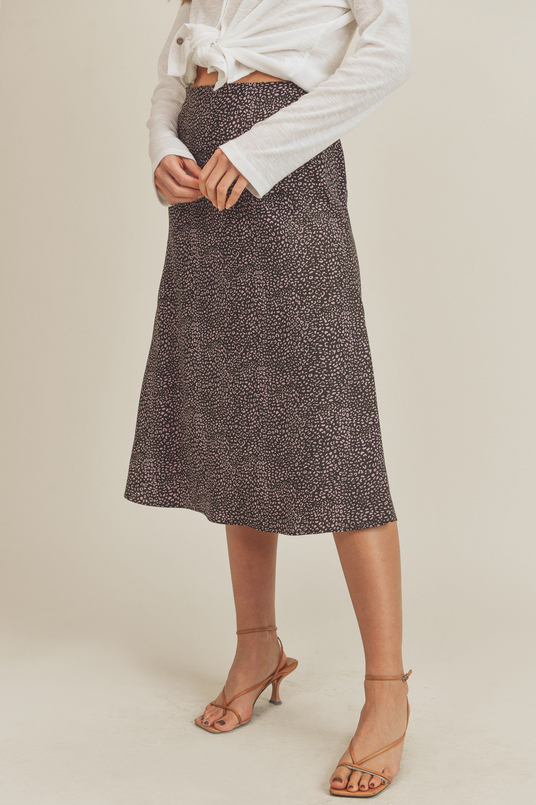 Olive Printed Skirt sold by Pinkblush product image thumbnail 3