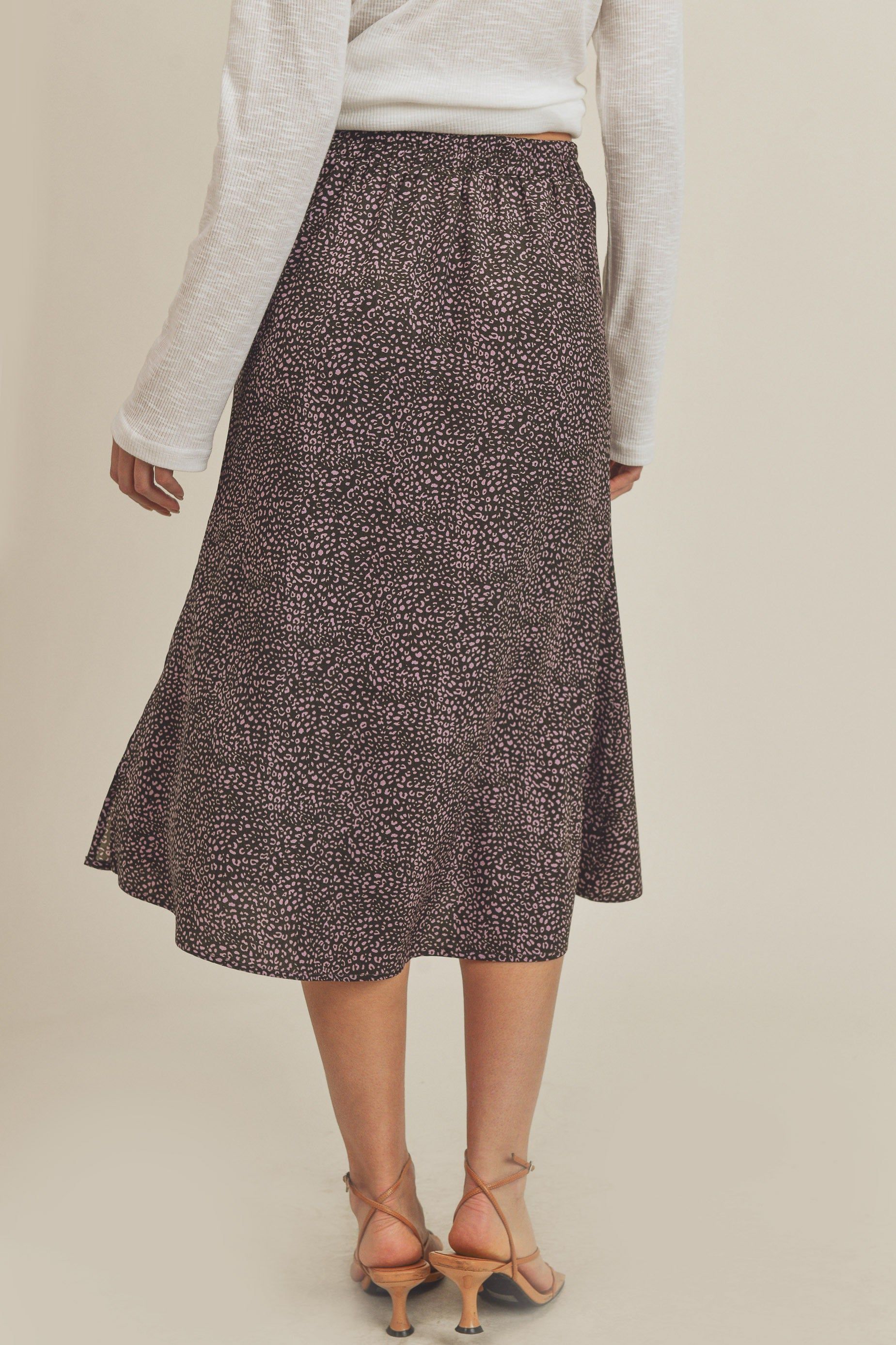 Olive Printed Skirt sold by Pinkblush product image thumbnail 4