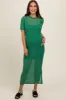 Green Layered Mesh Maternity Maxi Dress sold by Pinkblush