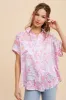 Pink Floral Button Down Blouse sold by Pinkblush