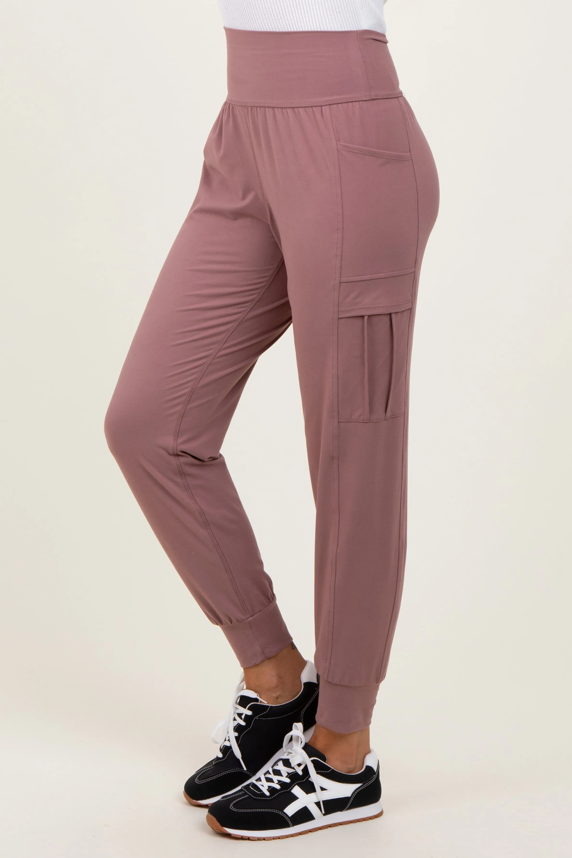 Mauve Cargo Pocket Jogger sold by Pinkblush product image thumbnail 4
