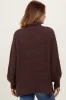 Brown Chunky Waffle Knit Turtleneck Sweater sold by Pinkblush