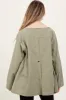 Light Olive Plaid Lined Oversized Maternity Zipper Jacket sold by Pinkblush