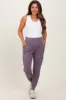 Violet Cargo Pocket Maternity Jogger Pants sold by Pinkblush