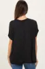 Black Flutter Sleeve Maternity Top sold by Pinkblush