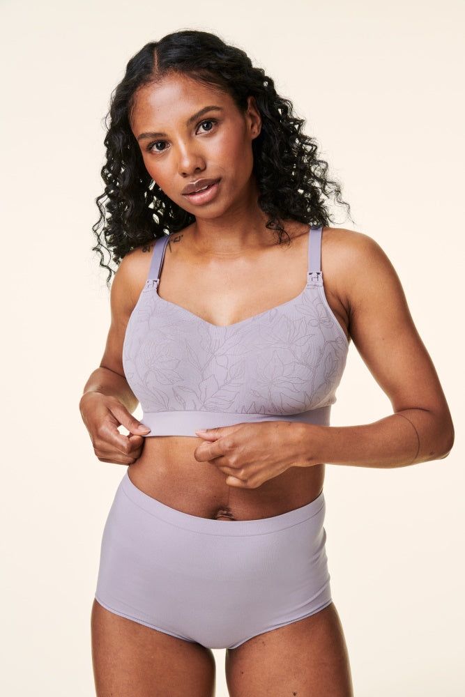 Bravado Grey Intrigue Balconette Nursing Bra sold by Pinkblush