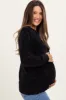 Black Chenille Knit Maternity Sweater sold by Pinkblush