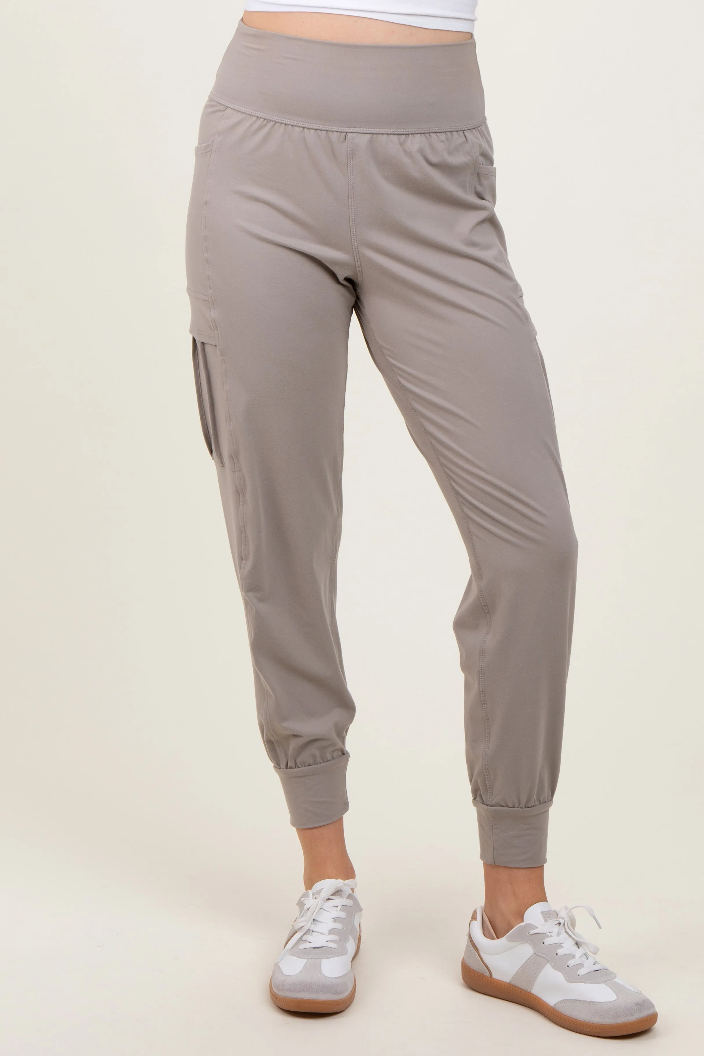 Grey Cargo Pocket Jogger Pants sold by Pinkblush product image thumbnail 3