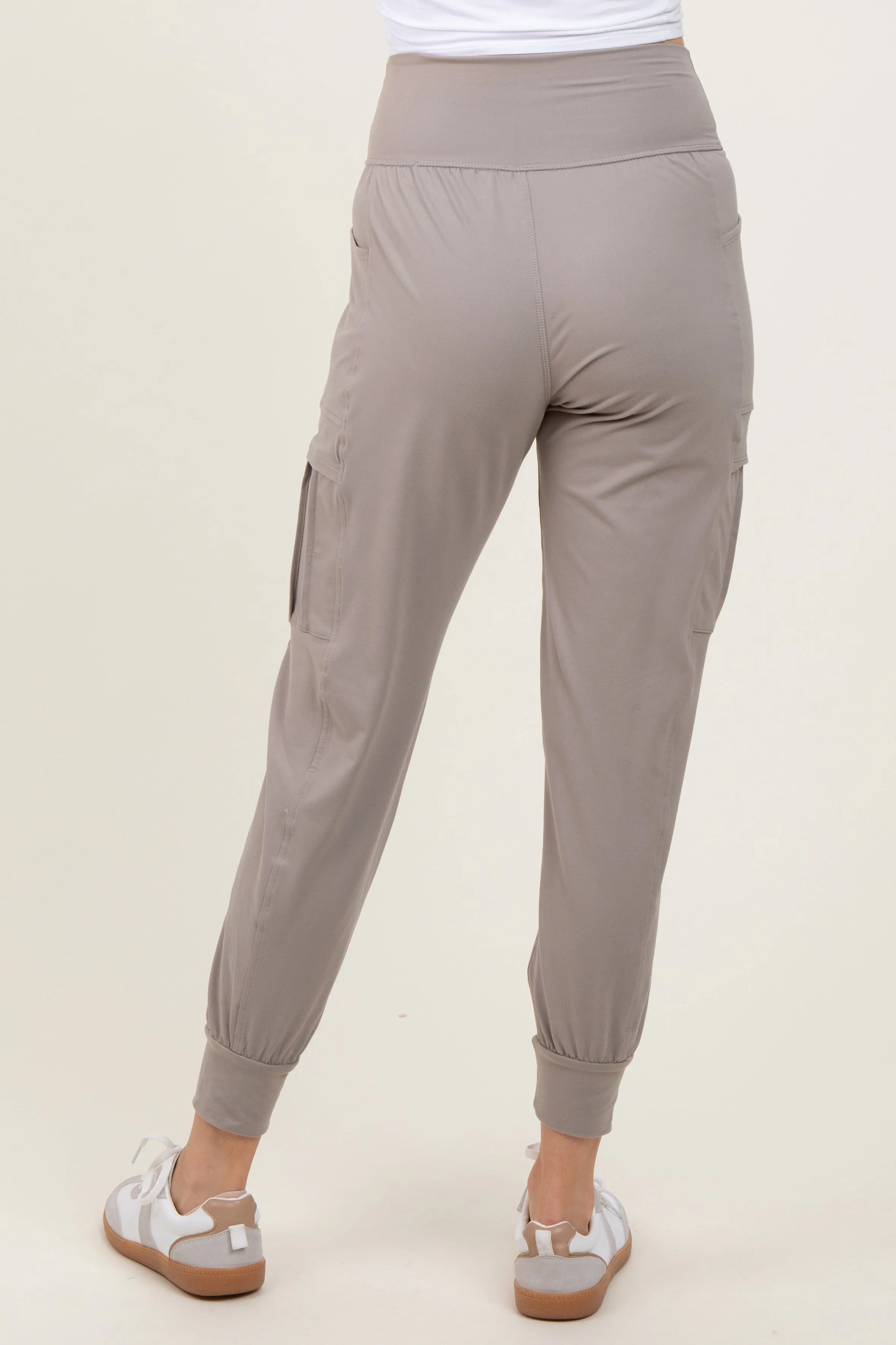 Grey Cargo Pocket Jogger Pants sold by Pinkblush product image thumbnail 5