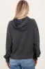 Black French Terry Hooded Sweatshirt sold by Pinkblush